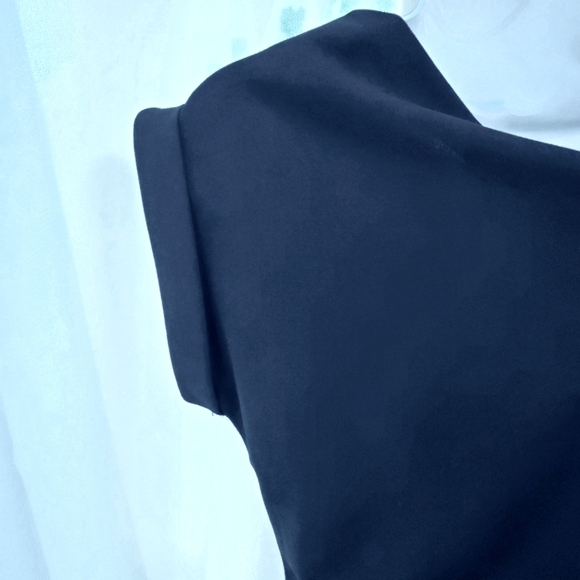 Petite Black Open Shoulder Top - Picture 5 of 6